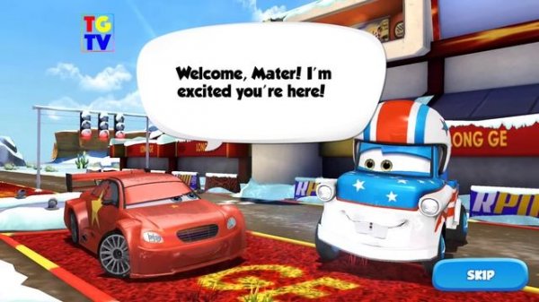 Cars: Fast as Lightning - Long Ge Unlocked 1/4 VS Mater