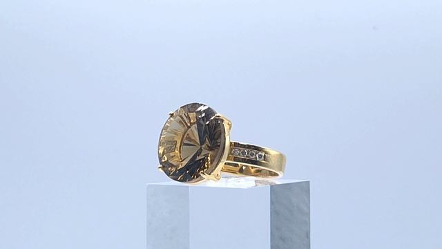 Золотое кольцо с бриллиантами 750° смотреть онлайн