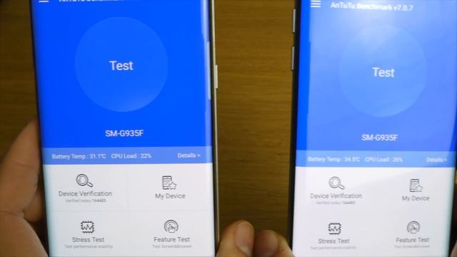 Samsung S7 edge android 8.0 Oreo vs S7 edge android 7.0 antutu bench mark смотреть онлайн