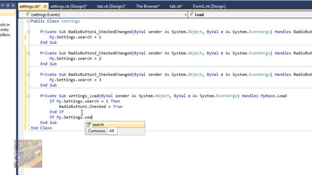 How To Tabbed Web Browser Visual Basic 2008 2010 ( Add Search Bar & Settings) смотреть онлайн