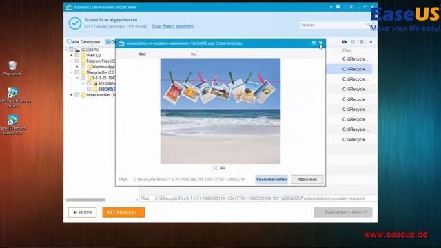 Urlaubsfotos mit EaseUS Data Recovery Wizard wiederherstellen смотреть онлайн