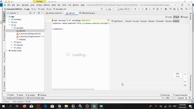 How to Create Custom EditText in Android Studio | Android Studio tutorial смотреть онлайн