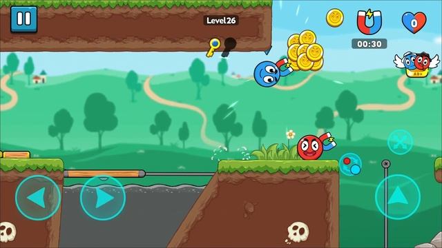 🔴Red and 🔵Blue Ball : The Forest - Gameplay #2 level 21-30 (Android) смотреть онлайн