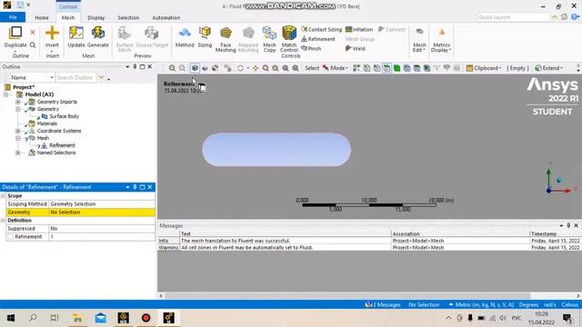 Урок 1. Часть 2. Ansys Fluent Tutorial. Построение сетки. смотреть онлайн