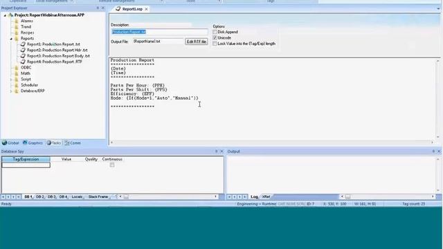 Reports in InduSoft Web Studio смотреть онлайн