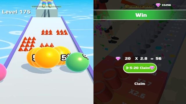 Ball Run 2048 | Juice Run - All Level Gameplay Android iOS Ep 1 смотреть онлайн