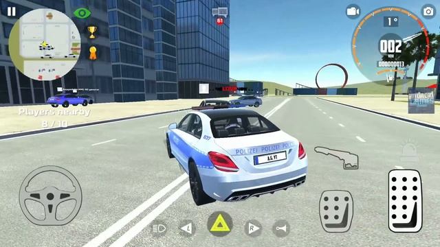 Polizei Car Simulator Mercedec C63 #3 - German Cars Game - Android Gameplay смотреть онлайн