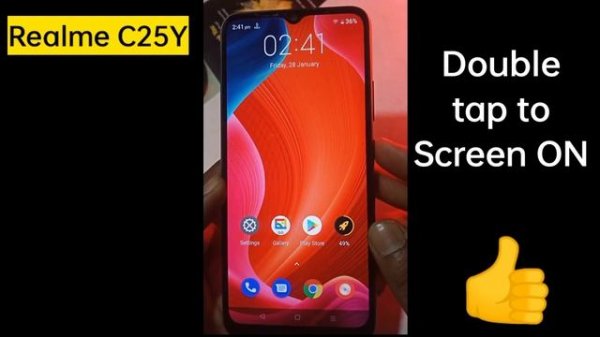 realme c25y double tap settings | double tap to screen on