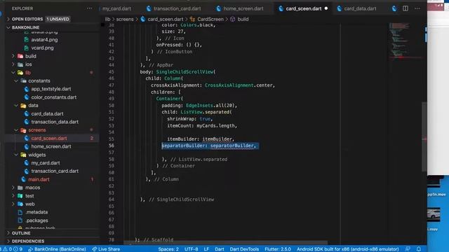 BANK APP FROM SCRATCH - PART 2 - MASTERING FLUTTER смотреть онлайн