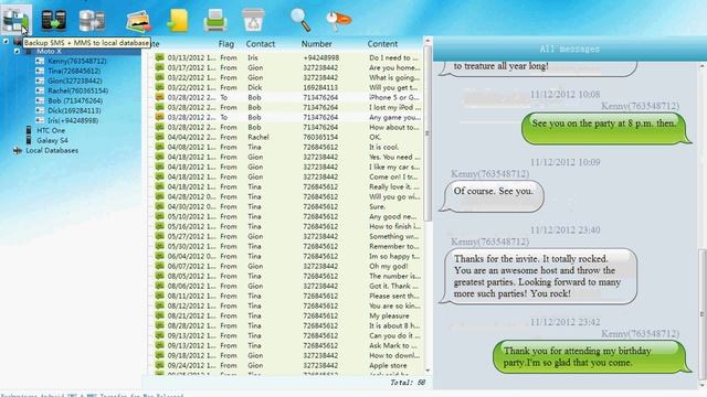 Backup SMS Messages from Moto X Phone to computer смотреть онлайн
