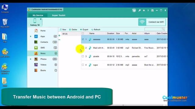 Coolmuster Android Assistant: Android File Transfer - Transfer Music between Android and Computer смотреть онлайн