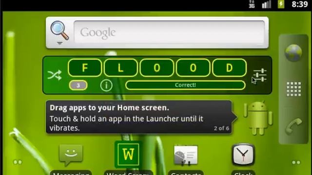 Word Scramble Widget for Android смотреть онлайн