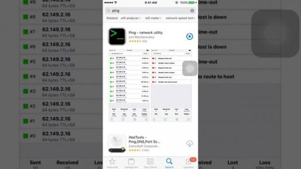 Ping test using your mobile | Network Test | Android | iphone