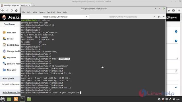 How to change the Home Directory of Jenkins in Linux Mint 20 смотреть онлайн