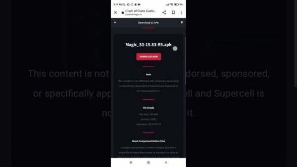 How to download a clash of magic in android S3 apk in miui 13 #clashofclans