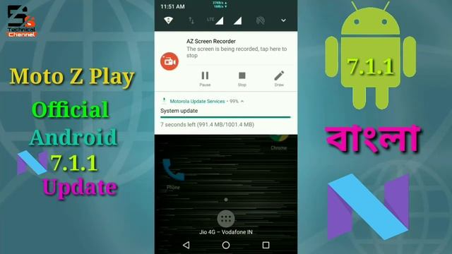 Android Nougat 7.1.1 Official Update For Moto Z Play in India смотреть онлайн