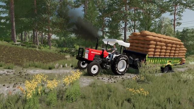 farming simulator 22 Indian mod challenge Hindi trolley phuncha de aj Mandi me смотреть онлайн