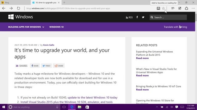 How to use Reading View and Reading List in Microsoft Edge and Windows 10 смотреть онлайн