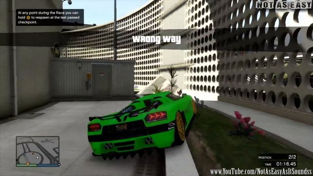 GTA 5 ONLINE Anti Gravity Wall Racer 2160p ( Fun Custom Race ) GTA V MULTIPLAYER смотреть онлайн