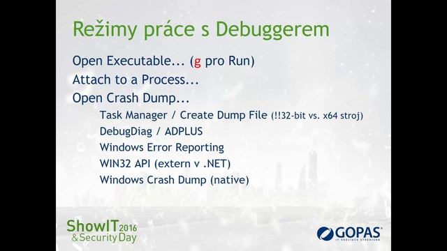 Advanced Debugging .NET [Robert Haken, ShowIT SK 02/2016] смотреть онлайн