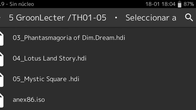 Touhou 1-5 Retroarch Configuración Para Android No Faso 10/10. Año 2023