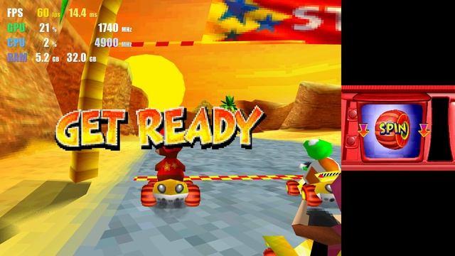 melonDS 0.9.1 | Diddy Kong Racing 4K UHD | DS Emulator Gameplay смотреть онлайн