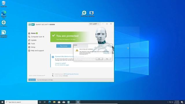 ESET Smart Security Premium Antivirus VS MEMZ Virus! смотреть онлайн