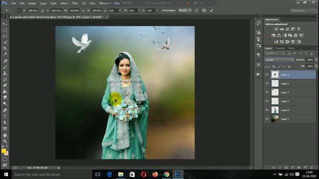 Wedding Girl | Photoshop manipulation tutorial 2020 | Cinematic Photo Manipulation Tutorial смотреть онлайн