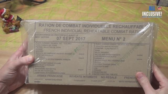 СухПай Армии Франции MRE EPA FRANCE Вар. 2 Пробуем всё! :-) смотреть онлайн