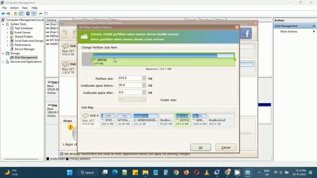 Solution - Unable to extend partition- unable to use unallocated space #computertips #harddisk смотреть онлайн