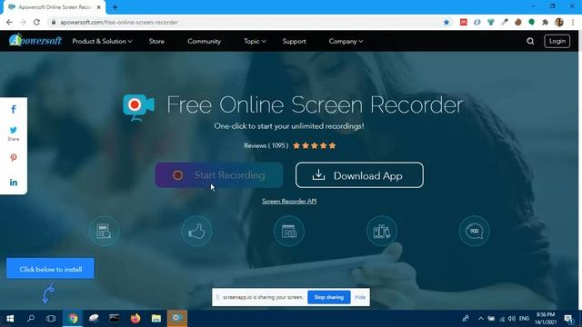How to record screen using APowerSoft смотреть онлайн