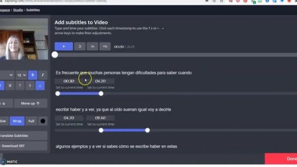 How to add subtitles and translate subtitles using Kapwing