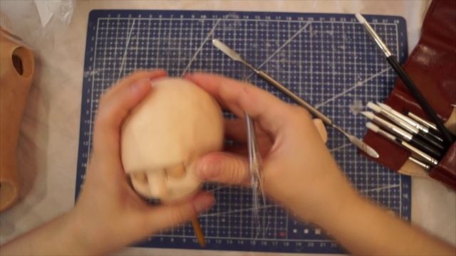 Кукла -ребенок. Лепка головы. смотреть онлайн