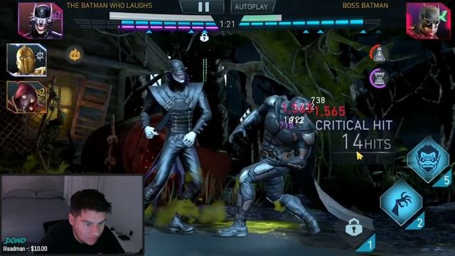 First Time Using BATMAN WHO LAUGHS In Solo Raids!!! - Injustice 2 Mobile смотреть онлайн