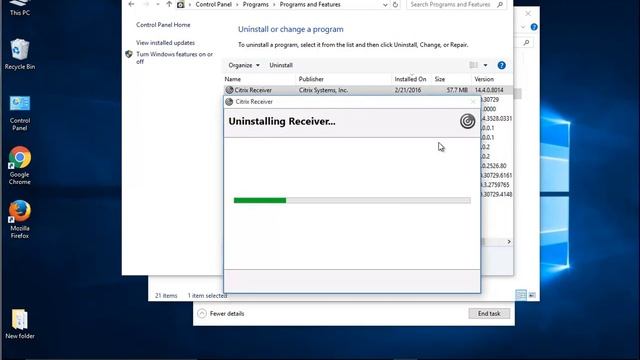 Uninstall Citrix Receiver in Windows 10 смотреть онлайн
