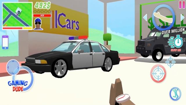 Dude Theft Wars Open World Sandbox - Selling All Police Vehicle On Carshop | Android Gameplay HD смотреть онлайн