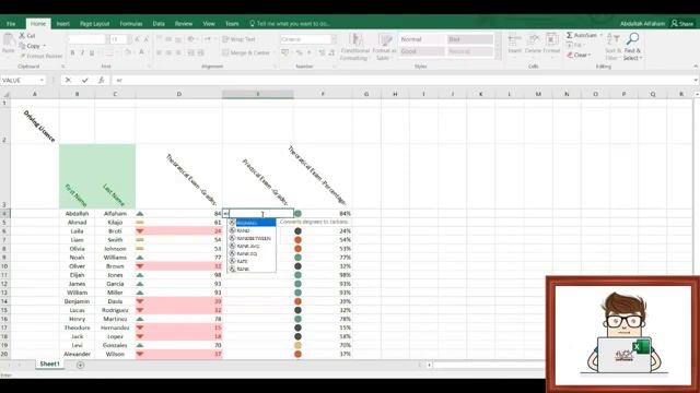 Tutorials - Microsoft Office Excel - Lesson 7 - Driving License || تعلم - برنامج مايكروسوفت إكسل смотреть онлайн