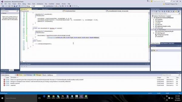 Windows 10 Universal Apps  - Custom Clock