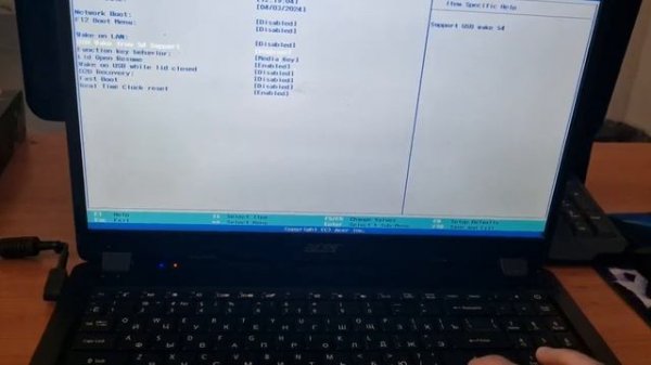 Ноутбук Асер аспайр 3 ACER ASPIRE 3  Не работает тачпад как включить тачпад Асер биос ноутбук