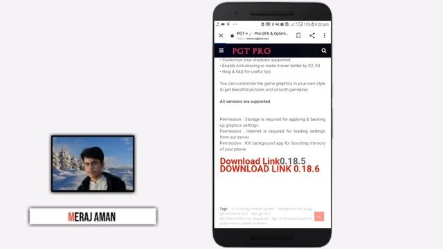 PGT +: Pro GFX & Optimizer 0.18.6 Apk (with Advance Settings) | Meraj Aman
