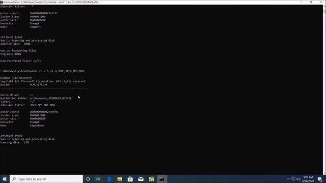Testing Windows File Recovery смотреть онлайн