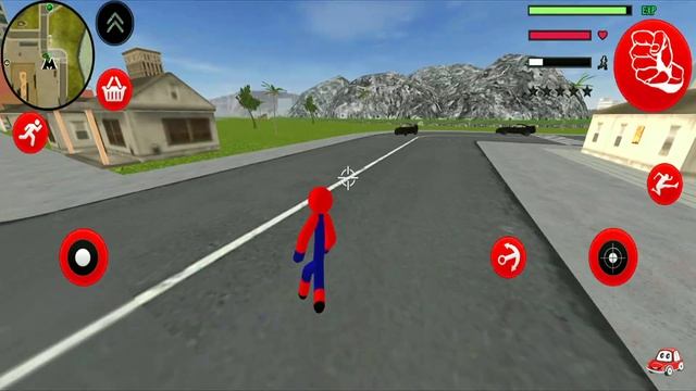 Süper Kahraman Çöp Adam#41- Spider Stickman Rope Hero Crime City - Android Gameplay смотреть онлайн