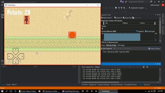 2d platformer PotatoNinja with cocos2d-x смотреть онлайн