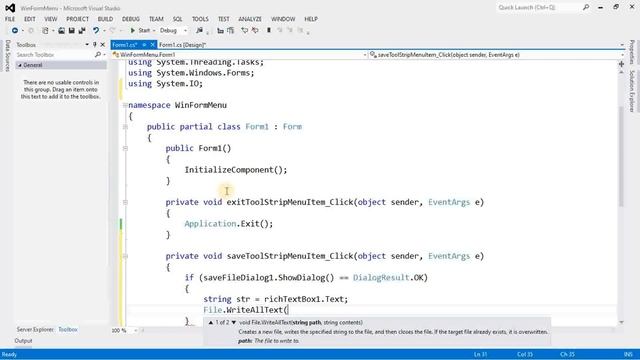 Windows Form Application: Menu and Hands-On Notepad Application using Windows Form смотреть онлайн