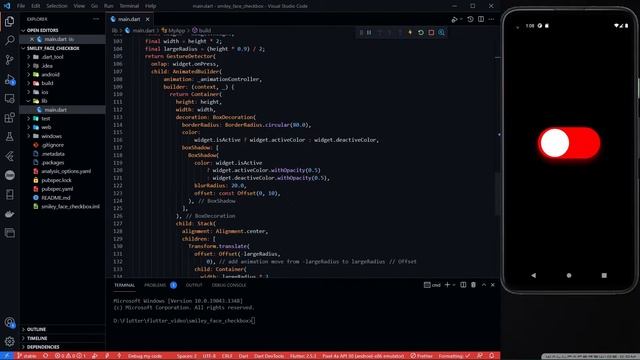 Flutter Custom Checkbox - Smiley Face Checkbox | Speed Code смотреть онлайн
