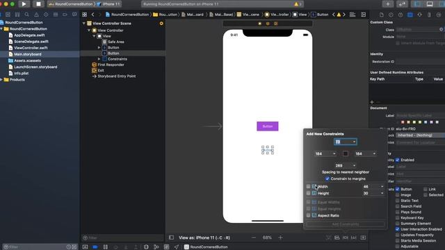 UIButton custom control using Swift смотреть онлайн
