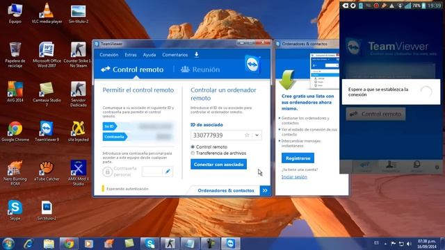 Como manejar PC desde celular Android Con TEAMVIEWER (NO ROOT) смотреть онлайн