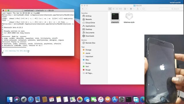 jailbreak iphone 7+ with checkra1n 0.12.2 смотреть онлайн