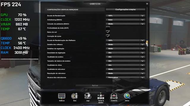 Euro Truck Simulator 2 Core 2 Quad Q6600 + 4GB RAM смотреть онлайн