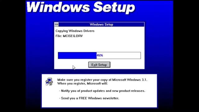 Installing Windows 3.1 build 103/RTM смотреть онлайн